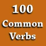 100 Common English Verbs