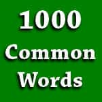 1000 Most Common Words in English