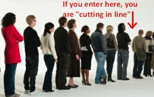 Phrasal Verbs Cut in Line