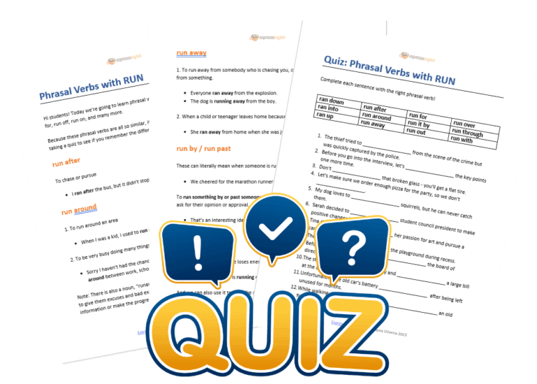 Phrasal Verbs with RUN - Espresso English