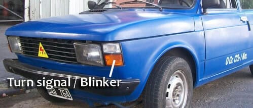 English phrases - blinker
