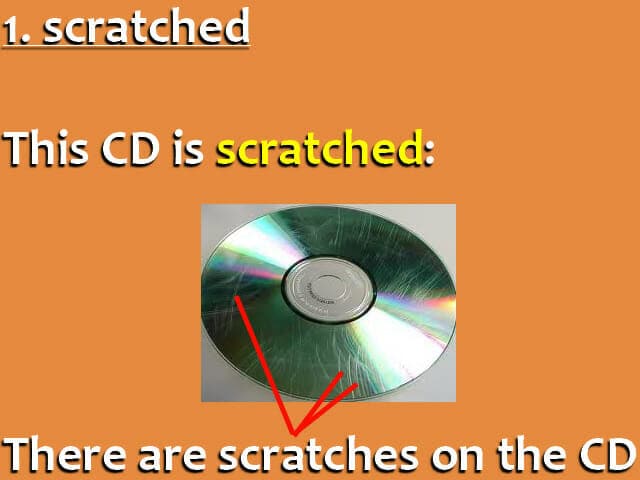 English Vocabulary with Pictures - Scratched