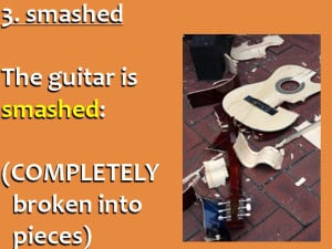 English Vocabulary with Pictures - Smashed