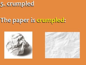 English Vocabulary with Pictures - Crumpled