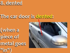 English Vocabulary with Pictures - Dented