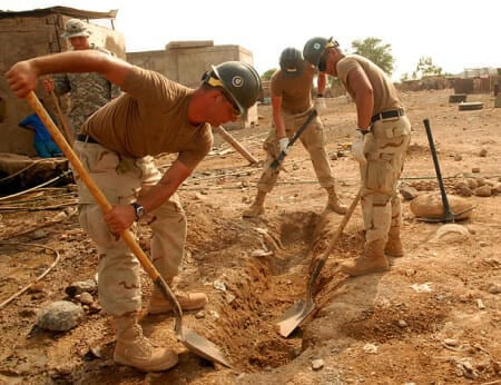 digging