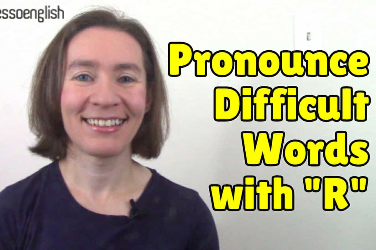 English pronunciation practice: Difficult words with R – Espresso English