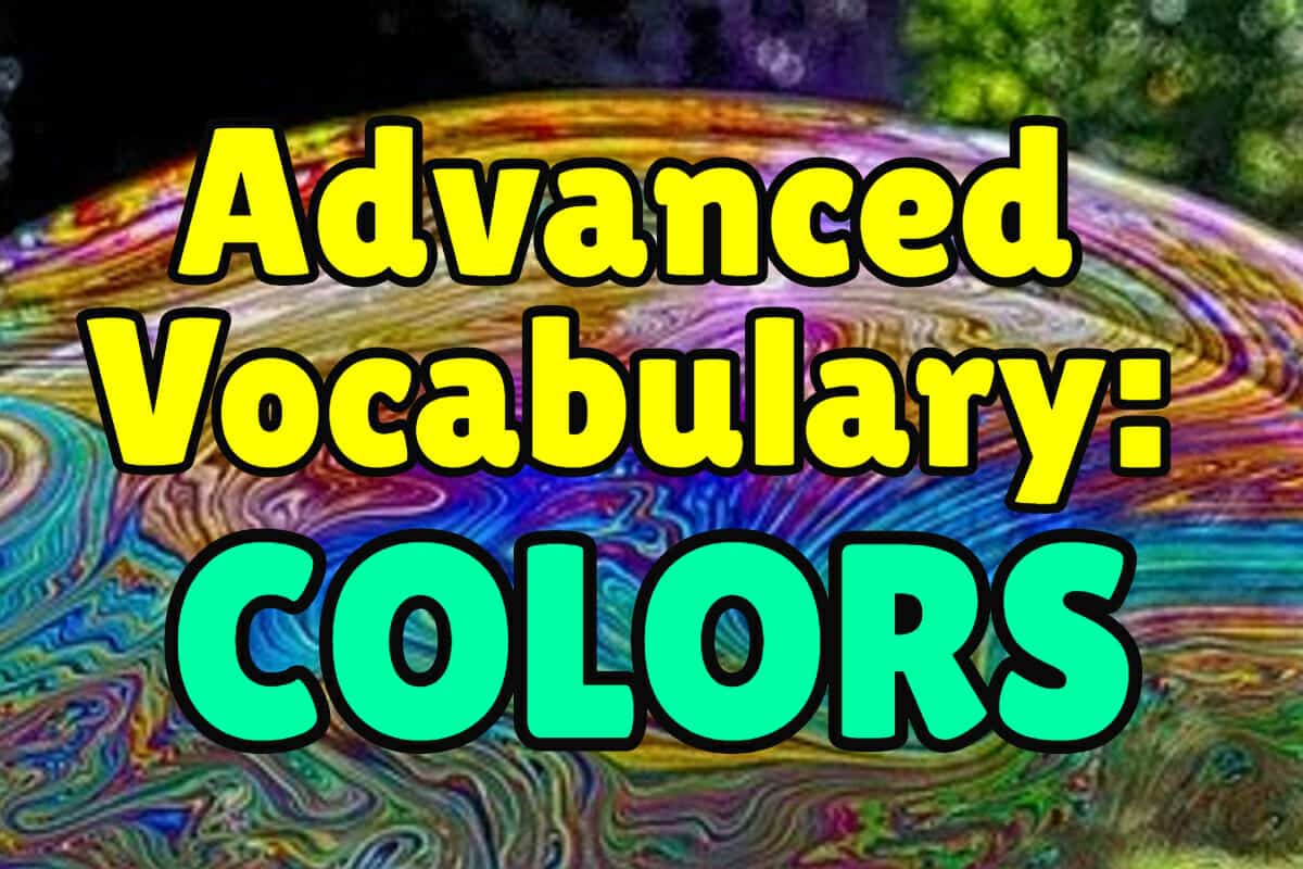 Advanced English Vocabulary Words for Colors Espresso English