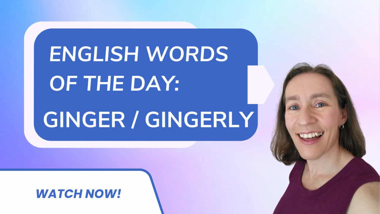 English Phrases of the Day Ginger / Gingerly Learning language online