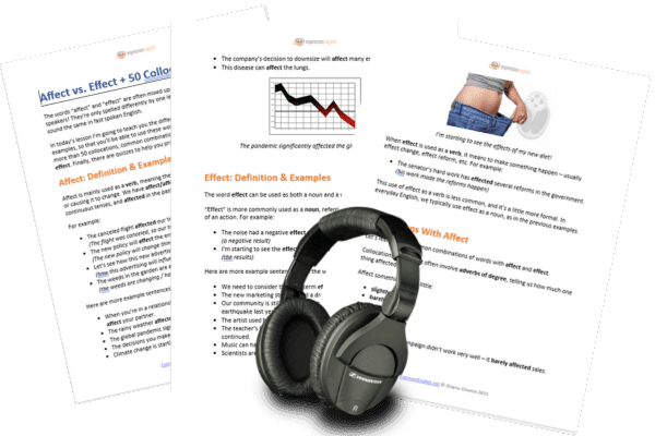 Affect vs. Effect: Difference + Examples + Collocations Espresso English