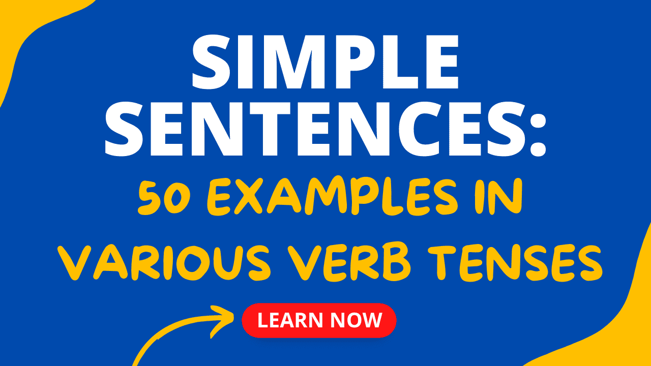 Simple Sentences In English 50 Examples Espresso English