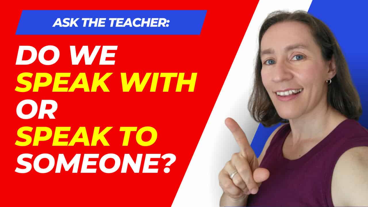 Speak with or Speak to? Espresso English