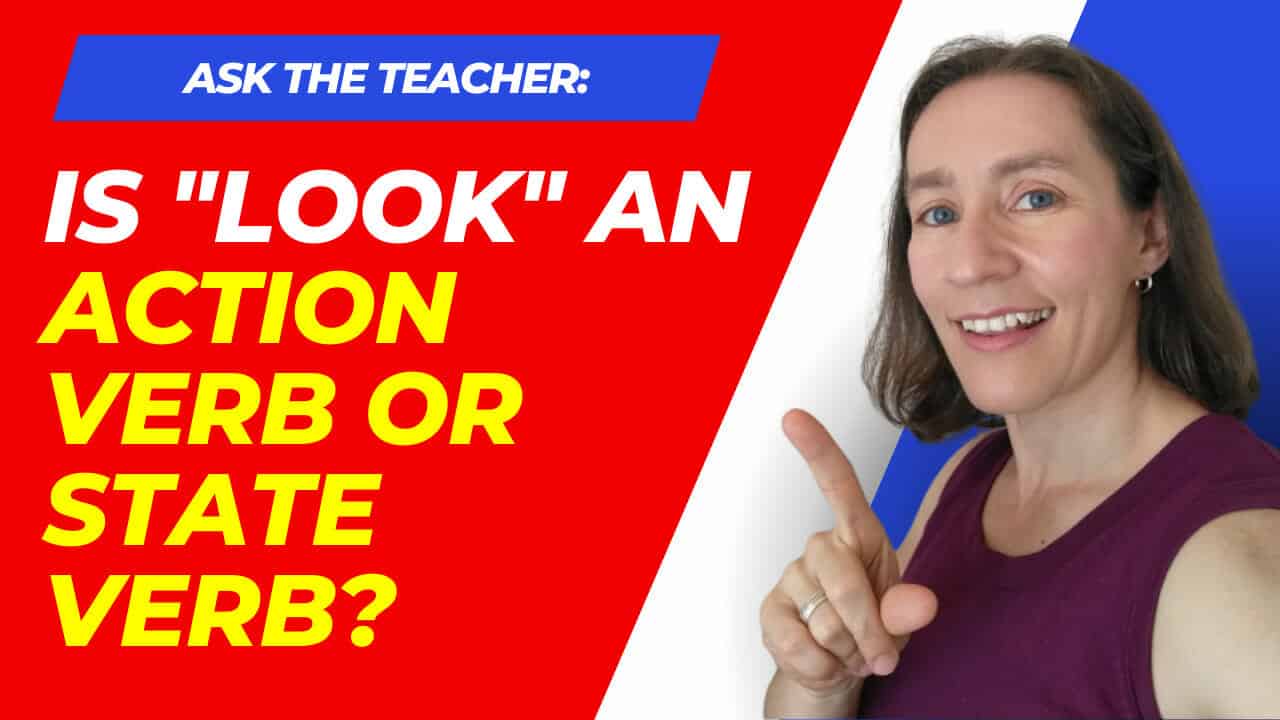 is look a non action verb