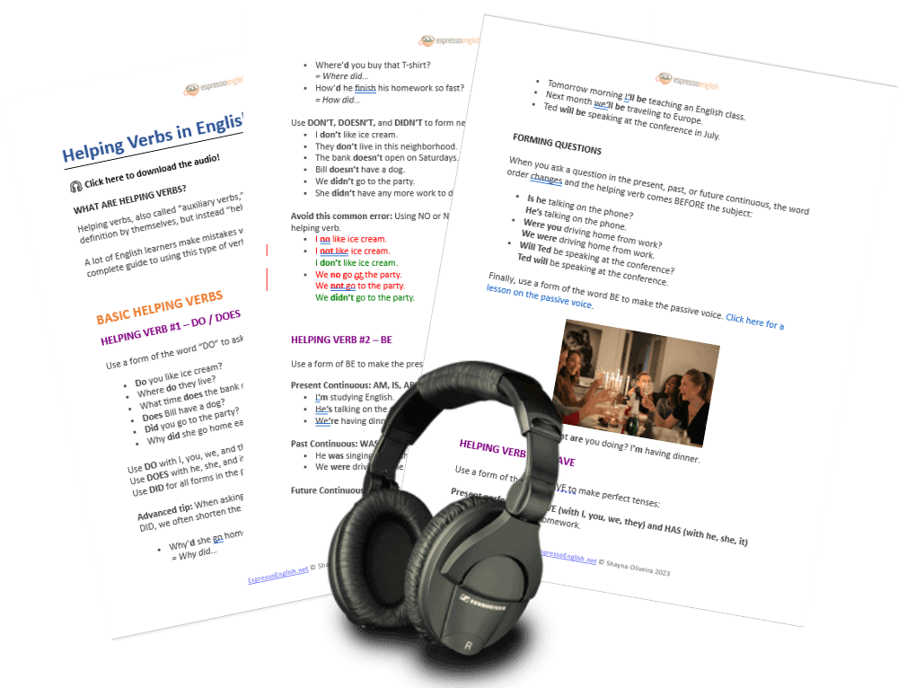 Helping Verbs in English: List & Examples Espresso English