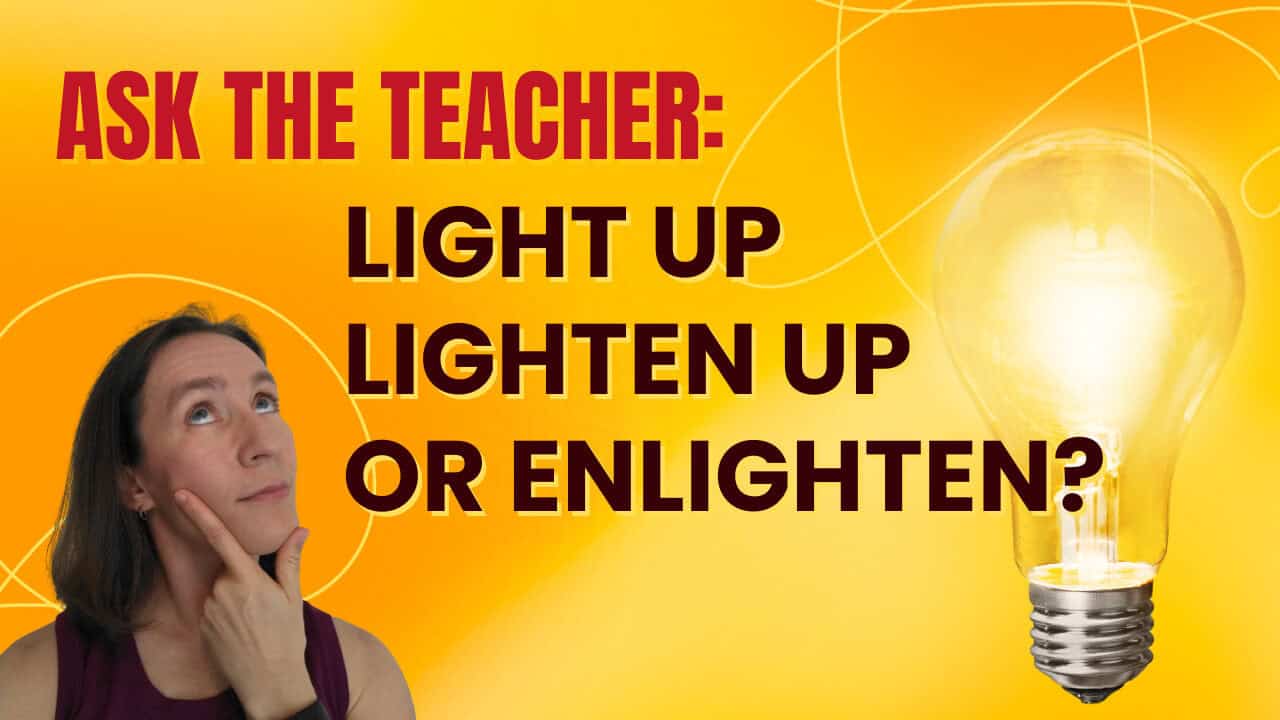 light up meaning and sentence in english