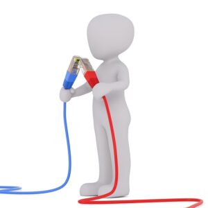 Hook up objects means to connect them