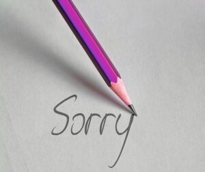 Phrases for saying sorry and replying