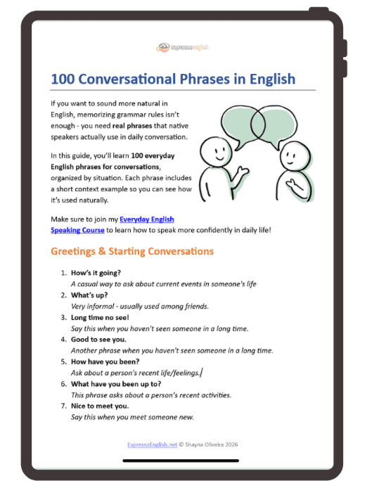 Download 100 phrases for conversation