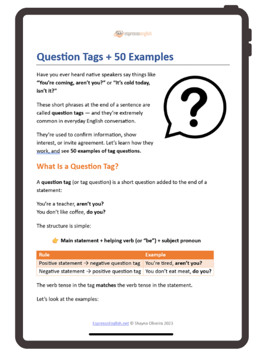 Download question tags